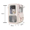 Katze Träger Haustiere Rucksack Tasche Atmungsaktive Tragbare Reise Outdoor Doppel Schulter Für Katzen Kleine Hunde Tragen Heimtierbedarf