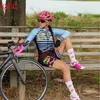 Conjuntos de corrida KafiMacaquinho Ciclismo Feminino Triathlon Jersey Terno Macacão Meia-calça de manga comprida Feminina Moletom Vestuário