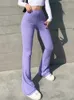 Женские штаны Capris Solid Y2K Женские брюки E Дежурная эстетическая модная уличная одея