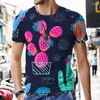 T-shirt da uomo T-shirt oversize da uomo T-shirt moda estiva cool per abbigliamento maschile Casual Harajuku Jungle Tiger 3D Print Shirt Top