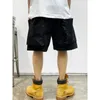 Shorts Masculino Verão Coreano Na Moda Grande Bolso Cargo Roupas Masculinas Japonesas Streetwear Alta Qualidade Nylon Calças Largas Casuais Harajuku