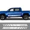 2PCS Auto Both Side Decals Car Style Door Side Skirt Graphic Vinyl Stripe Stickers For Toyota Tacoma Racing Exterior Accessories287y