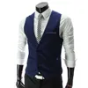 Heren Vesten Vest Pak Business Casual Vest Formele Gilet Slanke Stijl Kleding Werkkleding 230726