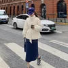 Femmes vers le bas coréen vêtements d'extérieur à manches longues col montant bouton-pression solide mode veste hauts femmes chaud Streetwear Abrigo Mujer