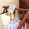 Cintres chaussures pliantes serviette radiateur vêtements pôle Airer sèche-linge étendoir 5 rail barre support décoration de la maison accessoires