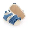 First Walkers Summer Multiple Style Baby Cotton Toddler Sandals Girl Learning Walking Bow Soft Bottom CZ66 230726