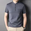 Hommes Polos 2023 Marque Designer D'été Polo Hommes Plaine À Manches Courtes T-shirt Coréen Solide Couleur Casual Tops Mode Vêtements