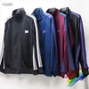 Mens Jackets FW Needles AWGE Men Women 1 Top Version Butterfly Embroidery Jacket Stripes NEEDLES Coats 230725