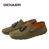 Chaussures habillées DEKABR en cuir véritable hommes printemps mode mocassins chaussures plates de haute qualité décontracté pour la conduite 230726