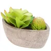 Dekorativa blommor Succulent Bowl Imitated Bonsai Matsalsbord Dekor Dekorera Fake Potted Paper Imitation Ornament Office Greenery