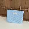 Sacs à cosmétiques couleur bonbon sac matelassé Style coréen fermeture éclair beauté pochette grande capacité femmes sac à main insérer étui de maquillage Portable