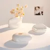 Vasi Vaso di fiori secchi in ceramica creativa Disposizione idroponica della decorazione della casa Puntelli di tiro bianchi moderni