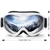 Utomhus Eyewear MaxJuli Brand Professional Ski Goggles Dubbellager Lens Anti Fog UV400 Glasögon Skidåkning Män Kvinnor Snö 230725