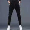 Męskie imitacie dżinsy jogger harem kostki opasowane luźne harajuku stóp belki belki swobodne spodnie elastyczne talia Hip Hop 230316 L230726