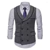 Gilets pour hommes costume gilet printemps et automne affaires matures mode britannique décontracté grande taille