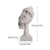 Figuritas de objetos decorativos resina arena y piedra pensador silencioso micrográficos para decoración de escritorio interior objeto escultura 230726