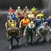 Figurines d'action 10 / 15pcs Guerrier mobile Elite Force Figurines Jouets 12cm Militaire Terroriste SWAT Team ActionFiguras pour Enfants Collection 230726