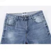 Man Jeans Brand Spring och Autumn Slim Straight Regular Cut Light Blue Stretch Fashoin Men's Clothing Man Long Trousers 210318 L230726