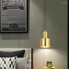 Lampy wiszące proste kreatywne lampy LED indywidualna restauracja pojedyncza głowa nocna światła kuchenne E27 Drop Light