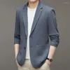 Männer Anzüge Hohe Qualität Koreanischen Stil Herren Casual Anzug Jacke Mantel Männer Blazer Slim Fit Dünne Mann Frühling Sommer 2023
