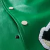 Męskie kurtki listy haftowe patchwork harajuku kurtka varsity kurtka lotnicza pilot płaszcza baseballowe płaszcze baseball