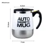 Tumblers F63A rostfritt lat självrörande mugg Auto Mixing Tea Coffee Cup Office Gift Hållbar Lätt att använda och rengöra säker 230725