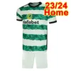 23 24 MCGREGOR JOTA Kit Enfants Maillots de Football Turnbull Forrest Ajeti Johnson Home Away Noir 3ème Costume pour Enfants Chemises de Football Uniformes