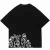 Mannen T-shirts Harajuku T-shirt Mannen Streetwear Grappige Anime Cartoon Grafische Shirt 2023 Katoenen T-shirt Oversized Tops Tees