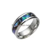 Anéis de banda Anel de concha de aço inoxidável Colorf Jóias da moda para homens e mulheres Presente Willl e Sandy 080186 Drop Delivery Dhwtn