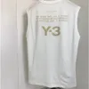 Men's T Shirts Fashion Brand Y3 Spring Summer Signature Letter Print Round Neck Pullover Vest Men Sports Sleeveless T-shirt