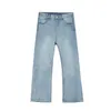 Jeans pour hommes 2023 Four Seasons Mid Rise Micro Flare jambe droite mode pantalons décontractés 230725