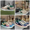 Designer Casual Canvas Shoes Jumbo Tennis 1977 Womens Italy Green Red Stripe Rubber Sole Luxurys Cotton Low Top Sneakers D1TG