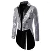 Men's Suits Nightclub Fashion Casual Banquet Wind British Trend Host Suit Show Tuxedo 2023 Design Sequin Performance