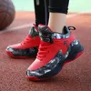 Dress Shoes Thick Sole Soft Boys Basketball Shoes Non-slip Children Sport Shoes Outdoor Boys Basketball Sneakers Rubber Kids Gym Shoes 230725