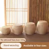 Other Home Decor Straw Pier Changing Shoe Stool Tatami Round Hallway Ottoman Furniture For Hand Woven Bedroom Rattan Chair Modernity 230725