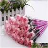 Fleurs décoratives Couronnes Artificielle Rose Fleur Saint Valentin Cadeau Roses Savon Cadeaux Enseignants Mères Drop Delivery Maison Jardin Fe Otqle