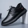 Zapatos de vestir de negocios para hombre, plataforma transpirable de cuero informal para hombre, mocasines con cordones de verano, zapatillas de deporte para hombre, Tenis Masculino 230726