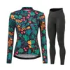 Rowerowe koszulki Sets Spring Autumn Długie Kurtka Oddychająca Women Odzież Mountain Outdoor Triathlon Wear Fashion Rower Ubrania 230725