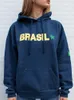 Women's Hoodies 2023 Brazilian Core Aesthetic Clothing Y2K Vintage Gothic Oversized Casual Clothes Top Crop Street Printed Hoodie For Girls