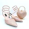 Dress Shoes Doershow Lastest Italian Design Fashion Style Ladies Shoe With Matching Bag Set 2023 Nigerian And HRF1-28