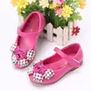 Flat Shoes Spring Autumn Bow Knot Kids For Girls Princess PU Leather Soft Baby Pearl Children Party Dress Dance