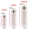 Tumblers 1000ml 750ml 270ml Double Stainless Steel Thermos Mug Portable Sport Vacuum Flask Large Capacity Thermal Water Bottle Tumbler 230725