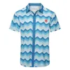 Chemises décontractées pour hommes Chemise de créateur Chemises boutonnées pour hommes chemise de bowling imprimée Hawaii Chemises décontractées à manches courtes