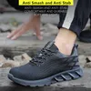 Scarpe eleganti da lavoro scarpe antinfortunistiche da uomo anti puntura da lavoro sneakers antiscivolo speciali Outdoor Antismashing Construction Work 230726