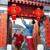 Autres fournitures de fête d'événement Lanterne de l'année chinoise Lanternes duveteuses rouges Lanternes de protection solaire imperméables Bonne fortune Lanterne pendante du festival du printemps 230725