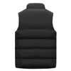 Hommes Gilets Automne Hiver Chaud Hommes Lâche Gilets Casual Solide Sans Manches Col Montant Zip Coton Pad Gilet Manteaux Outwear BSDFS-M-03 230725