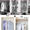 Hangers Nine Holes Multi-functional Hanger 360° Rotate Plastic Fold Coat Storage Household Rack For Trousers Scarves Ties