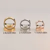 Pins Brooches Three-ring metal scarf fixed decorative buckle lady jewelry copper high-grade plating 230725