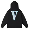 Vlone Jacket Designer bluza z kapturem unisex bluzy męskie męsko pullover friend tracksuit sport hoodeed Sweter ubrania moda osobowość duży v Cotton Mans Tees