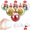 Christmas Decorations 4Cm 5Cm 6Cm 7Cm 8Cm 9Cm 10Cm Clear Plastic Fillable Ball Ornament Baubles Creative Tree Decoration Ornaments Dro Oteqg